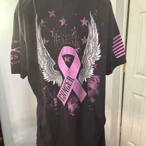 Grunt style men’s size large Cancer Awareness T-Shirt shirt short sleeve